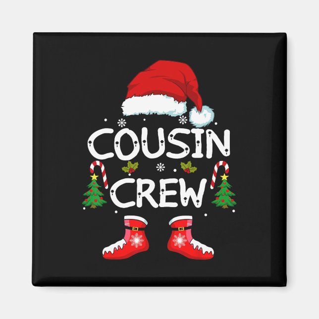 Imã Cousin Crew Kids Primos Família de Natal (Frente)