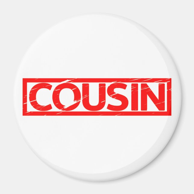 Imã Cousin Stamp (Frente)