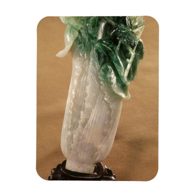 Ímã Couves chinesas, coreano, século XIX (jade) (Vertical)