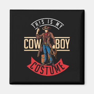Imã Cowboy Costume Halloween Western Gift Idea Cowboy