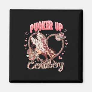 Imã Cowboy Cupido Valentine Day Western Cowgi