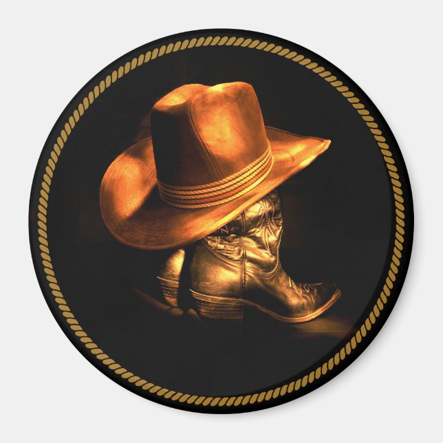 IMÃ COWBOY HAT E BOOTS (Frente)