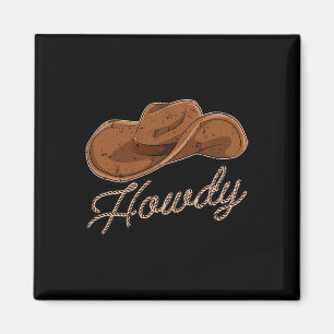Imã Cowboy Hat Howdy Western Country Cowboy