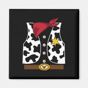 Imã Cowboy Vest Western Sheriff Figurume Legal Easy Ha