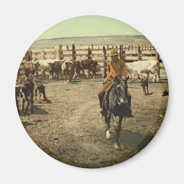 Imã Cowboys e vacas (Frente)