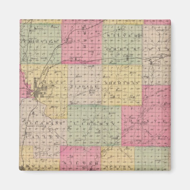 Imã Cowley County, Kansas (Frente)