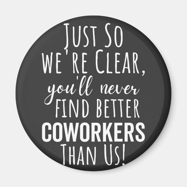 Imã Coworker Goodbye | Deslocamento de Colaboradores | (Frente)
