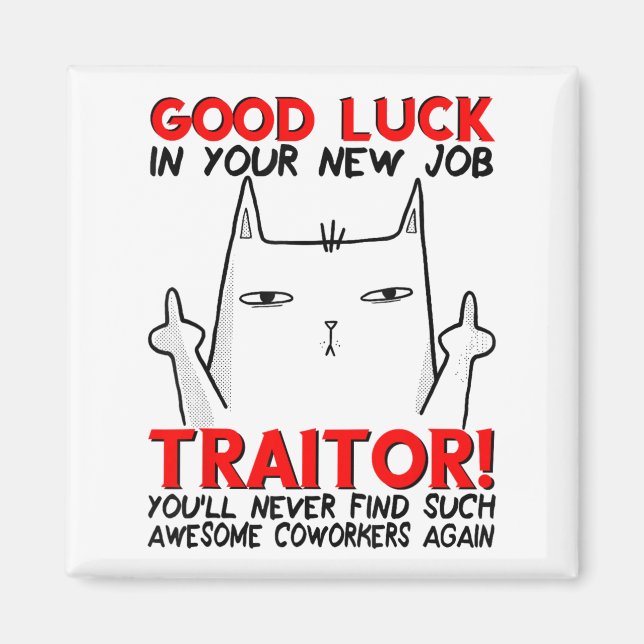 Imã Coworker Leaving, Quitting Going Away, Job Change, (Frente)