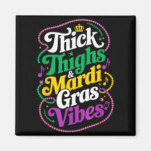Imã Coxas grossas vibes de mardi gras fleur de lis mar