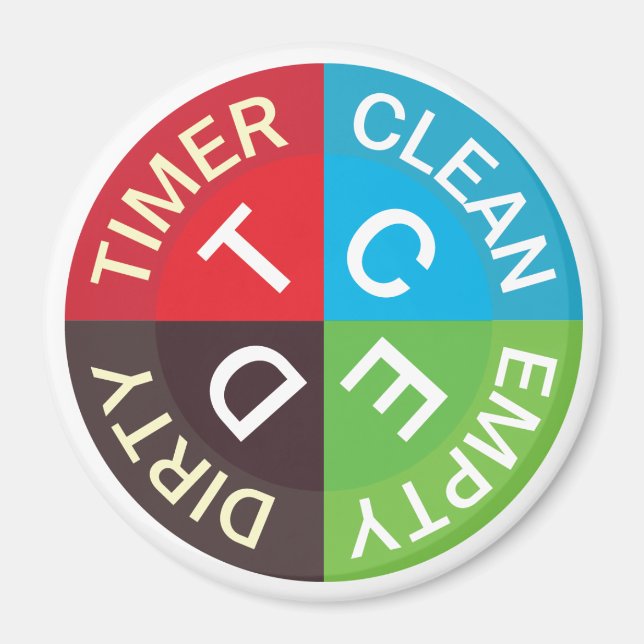 Imã Cozinha branca branca de temporizador vazio, limpa (Frente)