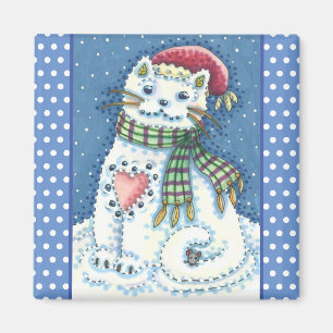 IMÃ COZINHA DE NEVE, GATO DE NEVE E MOUSE
