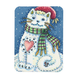 ÍMÃ COZINHA DE NEVE, GATO DE NEVE E RATO
