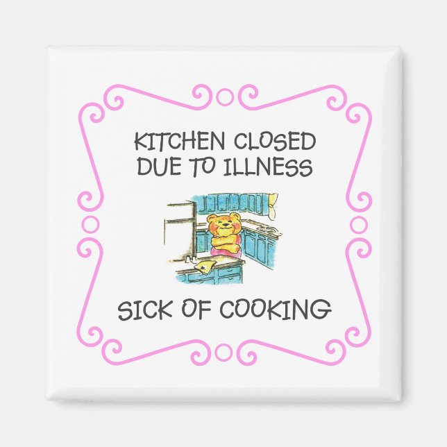 Imã Cozinha fechada devido a enjoo do Cozinhar (Frente)
