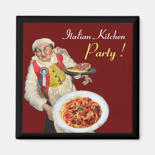 Imã COZINHA ITALIANA, vermelha