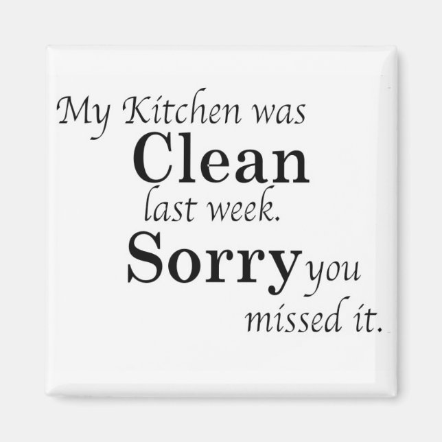 Imã Cozinha Suja (Frente)