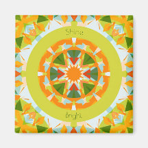 Cozinha Verde Brilhante Laranja Brilhante e Brilha