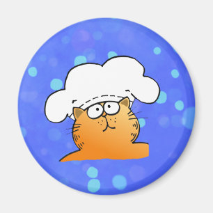 Imã Cozinheiro chefe engraçado engraçado do gatinho