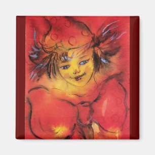 IMÃ COZINHO COM BORRACHA VERMELHA