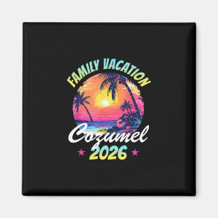 Imã Cozumel 2026 Férias em Família Retro Beach S