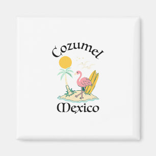 Imã Cozumel México Lembrança Férias Viagem Homens Mulh