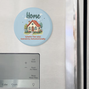 Imã Cozy Cottagecore Casa Branca