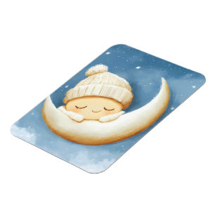 Ímã Cozy Knit Nap Cresent Moon