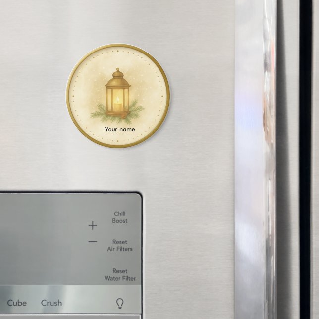 Imã Cozy Lantern Winter Wall Clock – MerryMist Warm Gl (In Situ (Fridge))