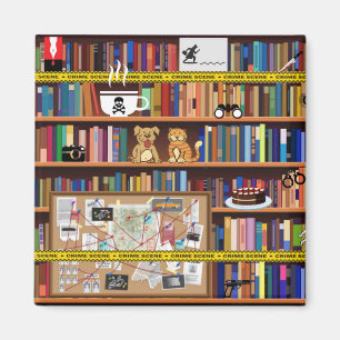 Imã Cozy Mysteries Bookshelf
