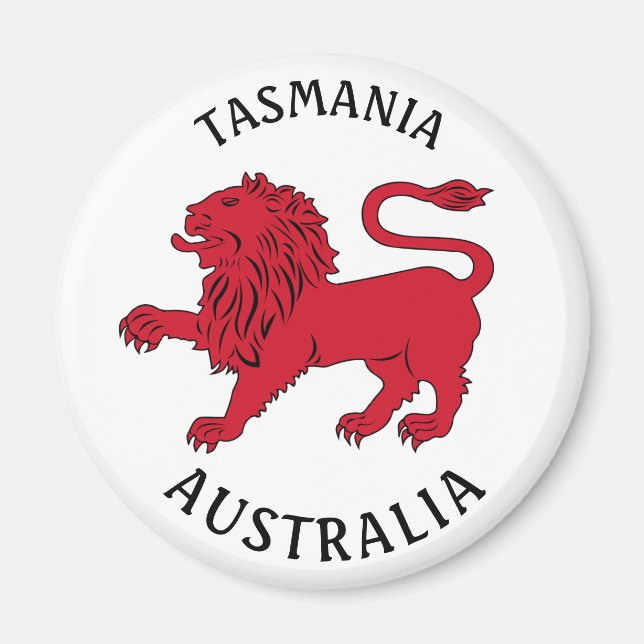 Imã Crachá da Tasmania (Austrália) Magnet (Frente)