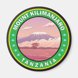 Imã Crachá do Círculo Monte Kilimanjaro na Tanzânia Áf