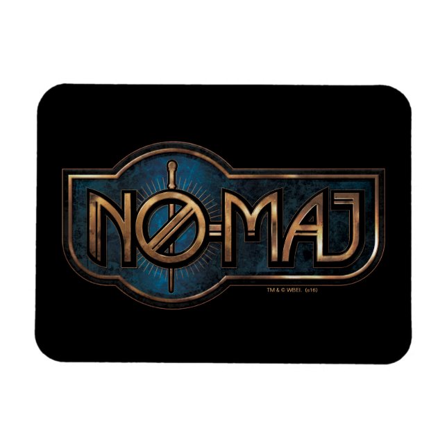 Ímã Crachá Dourado e Marble NO-MAJ™ (Horizontal)