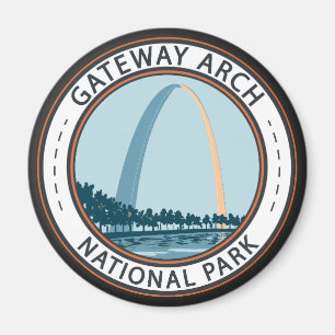 Imã Crachá Nacional do Gateway Arch