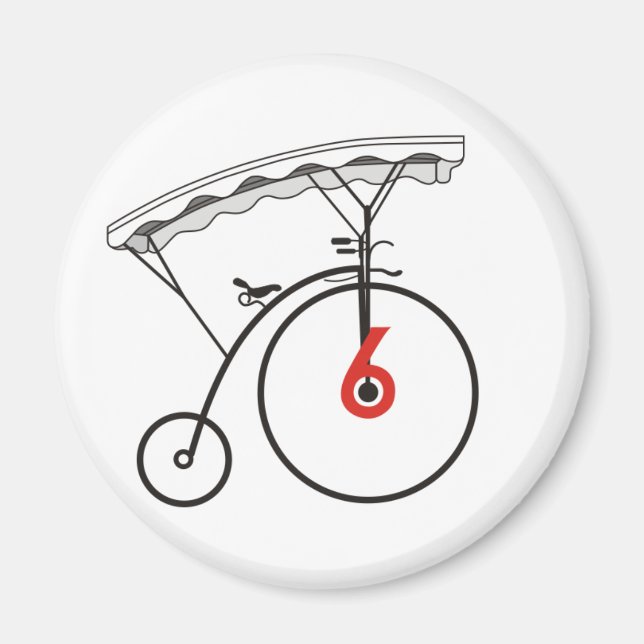 Imã Crachá número 6 (Frente)