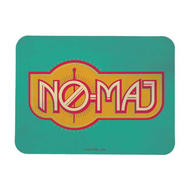 Ímã Crachá Red & Yellow NO-MAJ™ (Horizontal)