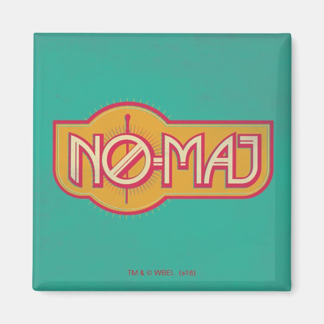 Imã Crachá Red & Yellow NO-MAJ™ (Frente)