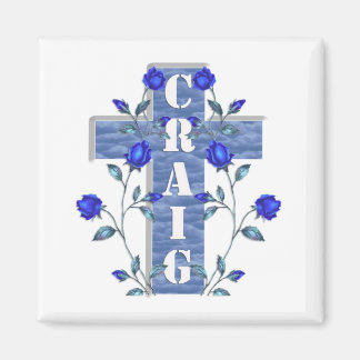 Imã Craig Blue Cross Magnet