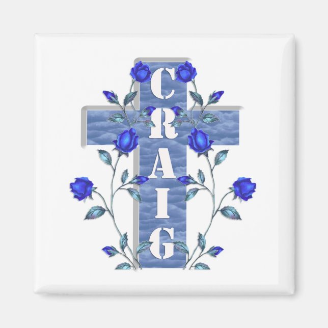 Imã Craig Blue Cross Magnet (Frente)