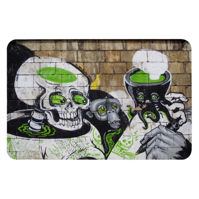 Ímã Crânio Amazado (Horizontal)