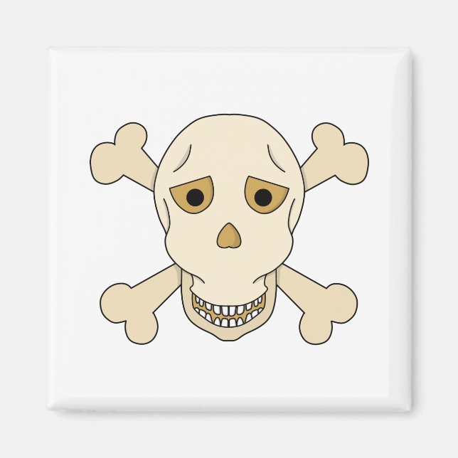 Imã Crânio com Crossbones (Frente)