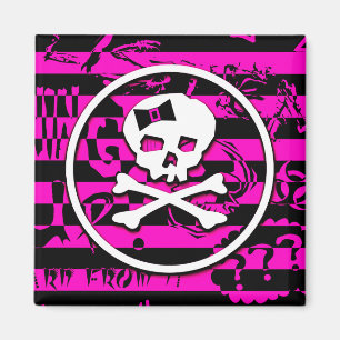 Imã Crânio da cena de Emo & ímã dos ossos