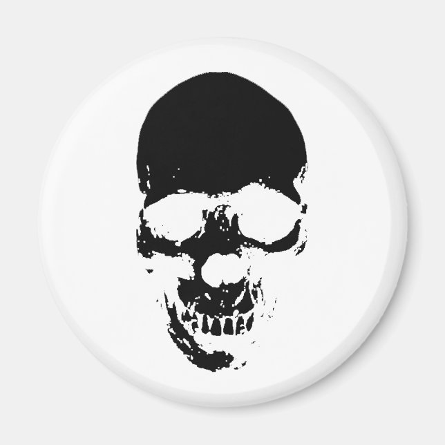 Imã Crânio de Cobra Negra (Frente)