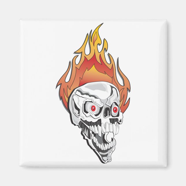 Imã Crânio de Flaming (Frente)