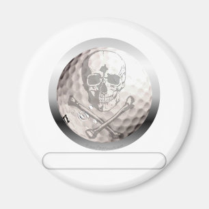 Imã Crânio de Golf e Crossbones