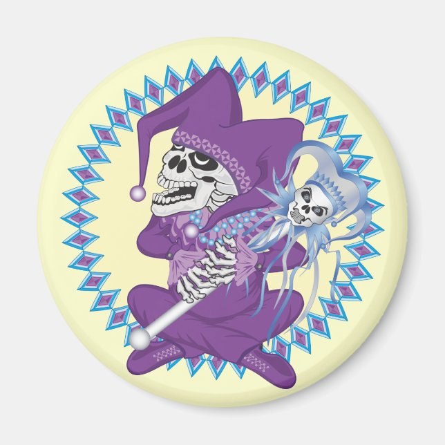 Imã Crânio de Jester Bonito (Frente)