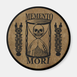Imã Crânio de Memento mori hourglass