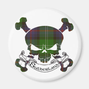 Imã Crânio de Tartan Sutherland
