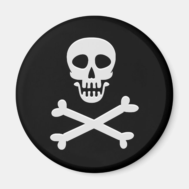 Imã Crânio e Crossbones (Frente)