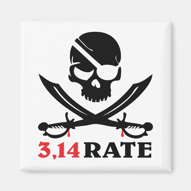 Imã Crânio e sabores piratas (Frente)