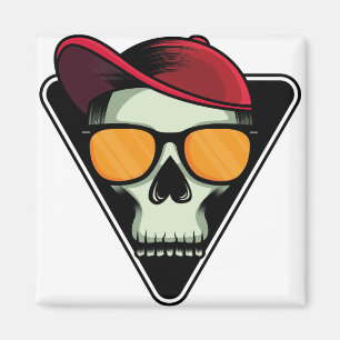 Imã Crânio feliz de halloween