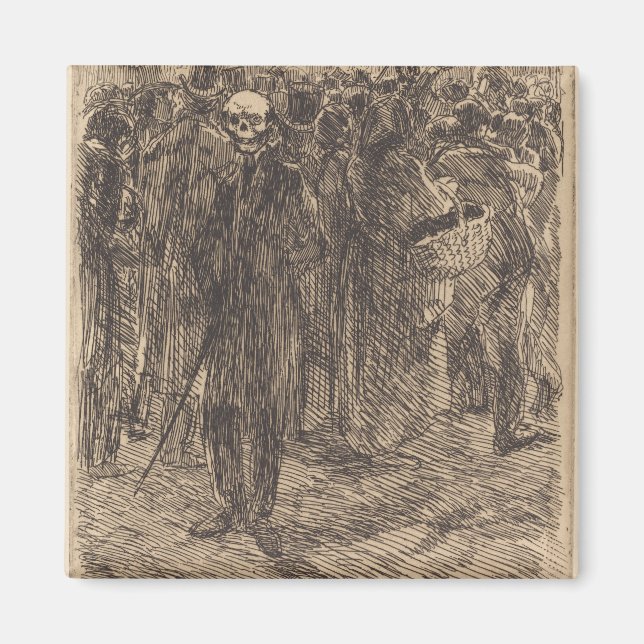 Imã Crânio na multidão (por Albert Besnard) (Frente)